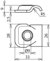 Dehn Klemmbock Rd 6-10mm  KB 6.10 B9 V2A 