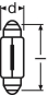 OSR Fahrzeuglampe 5W 24V SV8,5-8    6423 