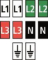 Hellermann WIC1-L1,L2,L3,N,Earth-PA66 