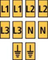 Hellermann WIC3-L1,L2,L3,N,Earth-PA66-YE 