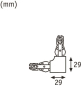 PAULM URail L-Verbinder L=29mm     97648 