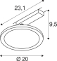 SLV PANEL TRACK round 200mm 1    1004936 