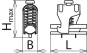 DEHN Schirmanschlussklemme D=8-   308404 