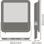 LEDV FL PFM200W/3000K SYM 100 BK 