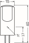 LEDV LED Stiftsockel 2-20W/827 200lm 