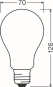 LEDV LED Bulb 17-150W/827 2452lm 