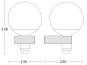 STEIN IR-Sensor-Leuchte max.60W L400S-WS 