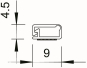 OBO WDKMD4CW Minikanal 4,5x9x2000 PVC 