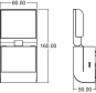 Theben LED-Strahler m. theLeda S8-100 WH 