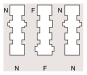 RB Telefondose TAE 3x6  NFN  AP 