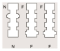 RB Anschlussdose  TAE2x6/6NFF/AP/RW 