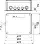 OBO T250ED 16A Kabelabzweigkasten 