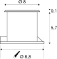 SLV DASAR FLAT LED 230V           228412 