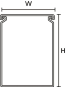 Hellermann HTWD-HF-60x100-PC/ABS-GY 