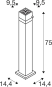 SLV Stehleuchte S-CUBE 75 15W    1007459 