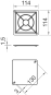 OBO UV 100 D Kastendeckel UP 114x114x1,5 