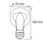 Paulmann LED Fil AGL 1521lm E27    28649 