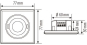 Esylux MD-FLAT 360i/8 SQUARE  EP10428081 