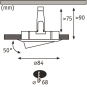 Paulmann EBL Nova rund schwenkbar  93639 