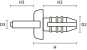 Hellermann HTWD-R4-PA6-BU(1000) Spreiz- 