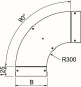 OBO LBD 90 300 R3 A4 Deckel f.90°-Bogen 