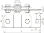 DEHN Erdungsrohrschelle St/tZn    410100 