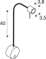 SLV DIO FLEX PLATE Wandleuchte    146692 