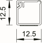 OBO WDKMD12CW Minikanal 12x12x2000 PVC 