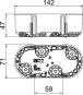 OBO HG 47-DV HW Gerätedose doppelte Ausf 