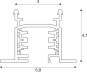 SLV EUTRAC 3Ph.Einbauschiene 3m  1001532 