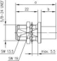 TEGA N-Kabeleinbaubuchse     J01021A0197 