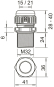 OBO V-TEC VM LL32 SW Kabelverschraubung 