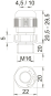 OBO V-TEC VM L16 SGR Kabelverschraubung 