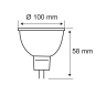 Paulmann LED GU5,3 12V ws/silber   28802 