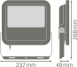 LEDV FL PFM 65W/4000K SYM 100 BK 