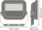 LEDV FL PFM 10W/6500K SYM 100 BK 