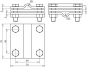 DEHN Anschlussklemme fur 2 x Rd   319229 