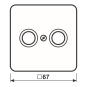 JG Abdeckung Antennendose      CD561TVSW 