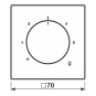 Jung Abdeckung f.Thermostat   LS1749BFWW 