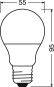 LEDV LED Bulb 4,9-40W/827 470lm 