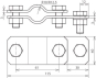 DEHN Anschluss-Schelle St/tZn f.  625021 