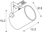 SLV Eurospot 1PH-Strahler sw     1001861 