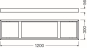 LEDV PANEL 1200 SURFACE MOUNT KIT 