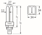 OSR DULUX D 18W/865 G24D-2 FS1 