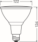 LEDV LED Reflektor 15,2-120W/927 dimmbar 