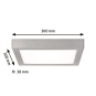 PAULM LED-WallCeiling Lunar 18W    70650 