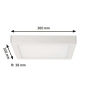 PAULM WallCeiling Lunar LED-Panel  70646 