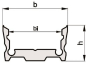    PROFILE SMALL U FLAT 17.3/9.6/B1C1 3M 