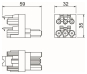 OBO VB-2 GST18i3p Verteilerblock 3p 1 