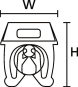 Hellermann WIC0--PA66-YE(1000) Clip 